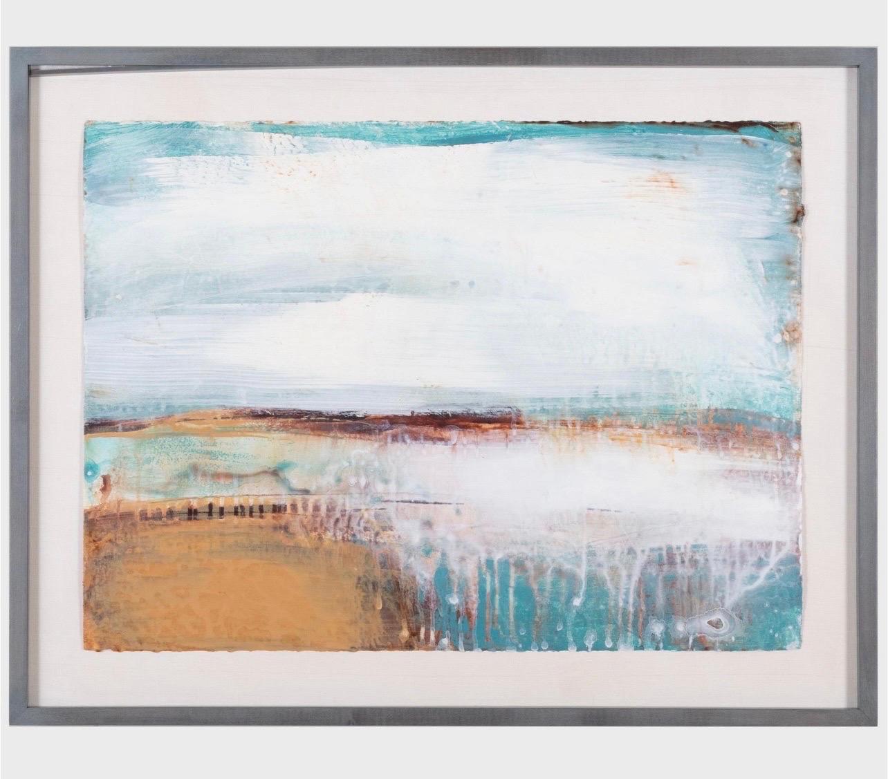 Expresionismo abstracto Virtudes Paisaje Pintura de yeso veneciano Shawn Dulaney