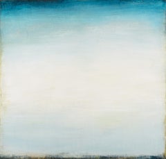 "Knowing"  Luminous Abstraction White & Blue, Sky/Water References, Light-Filled