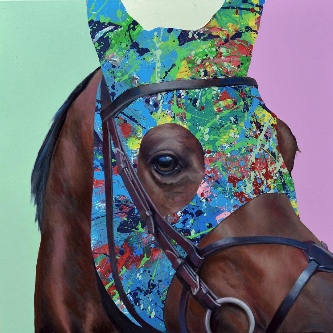 Shawn Faust Animal Painting - Blinkers