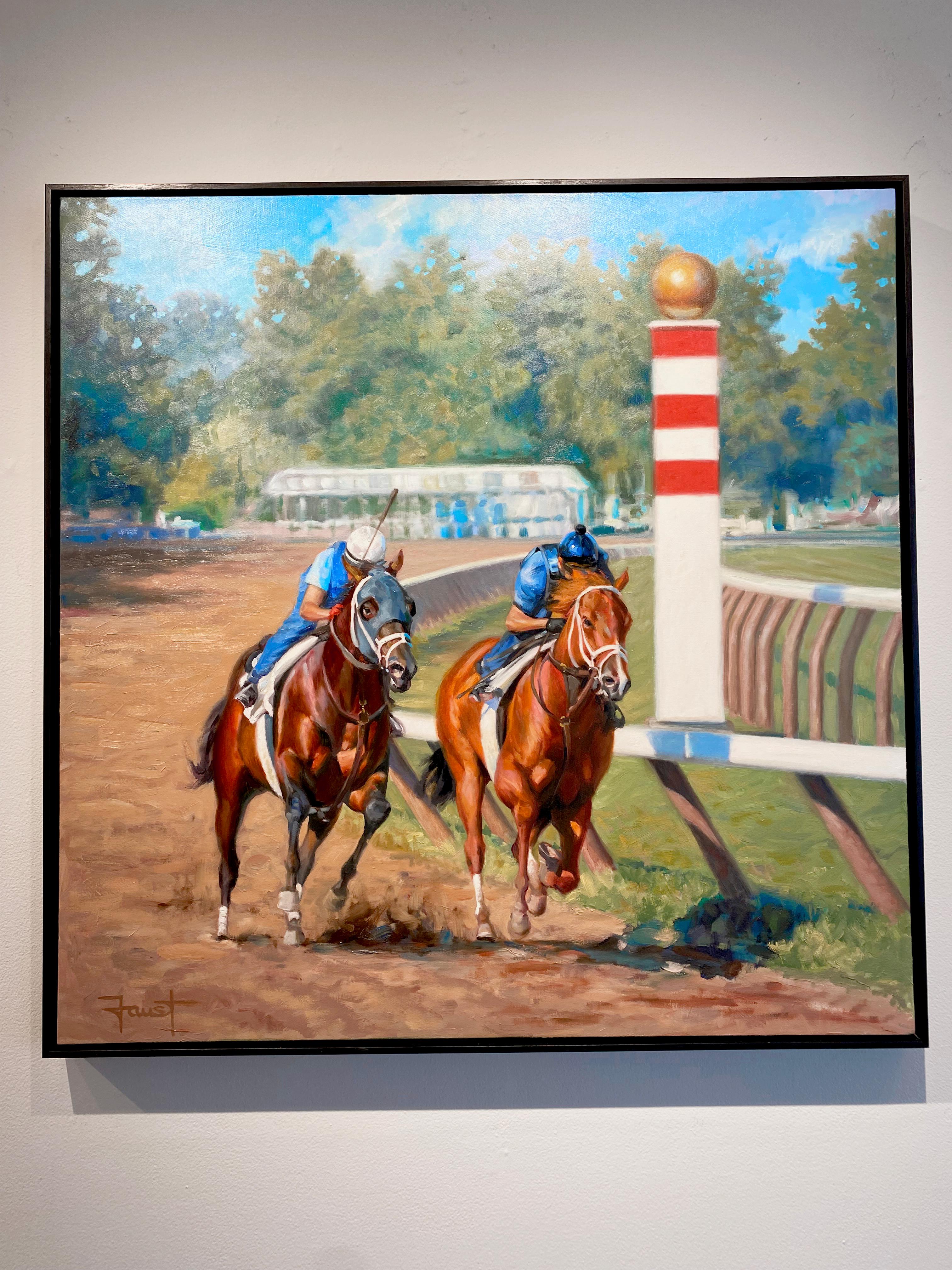 saratoga race track oil paintings