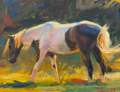 Shawn Faust, "Sun Patches", Equine Oil Painting on Canvas 