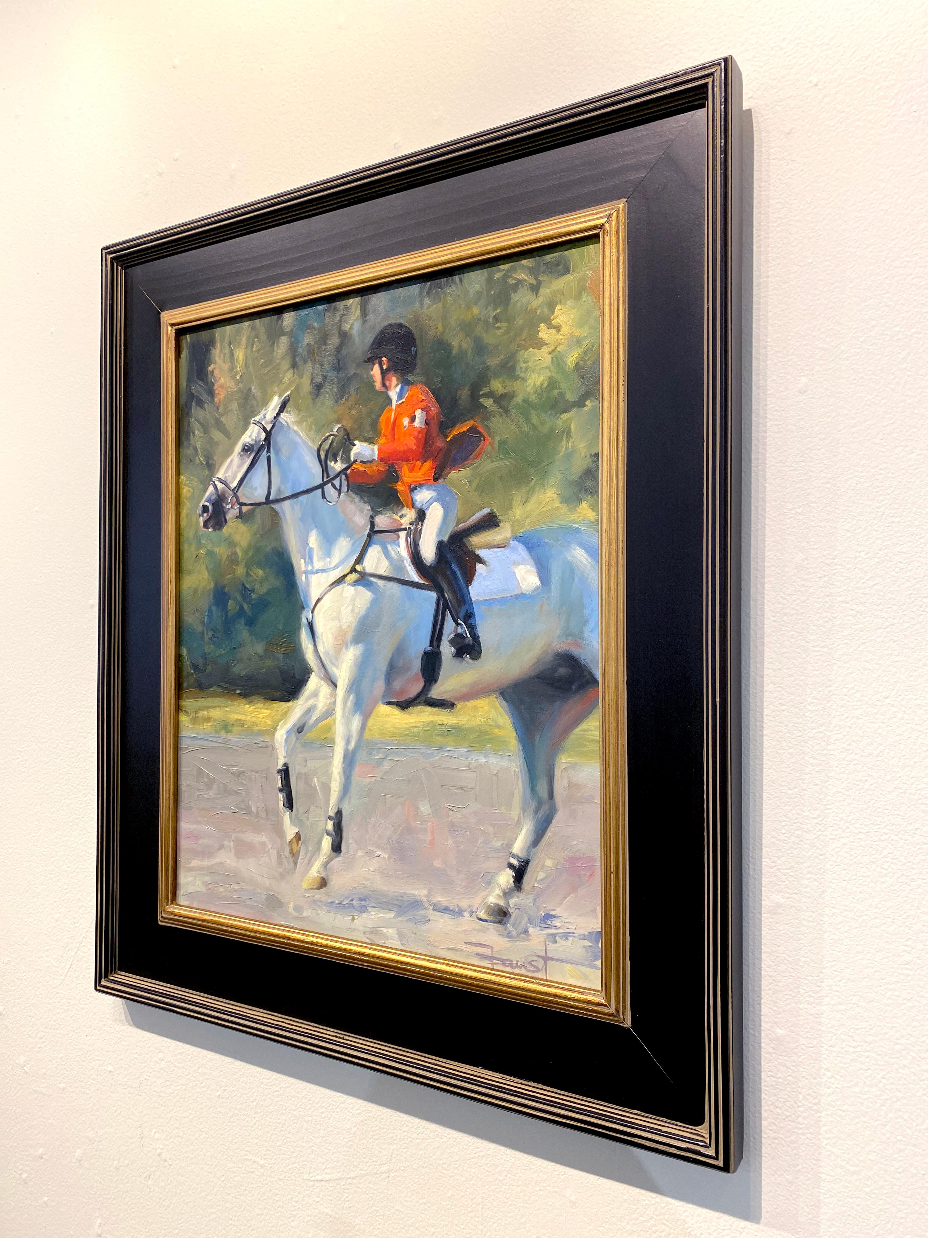 This vibrant equine painting, 