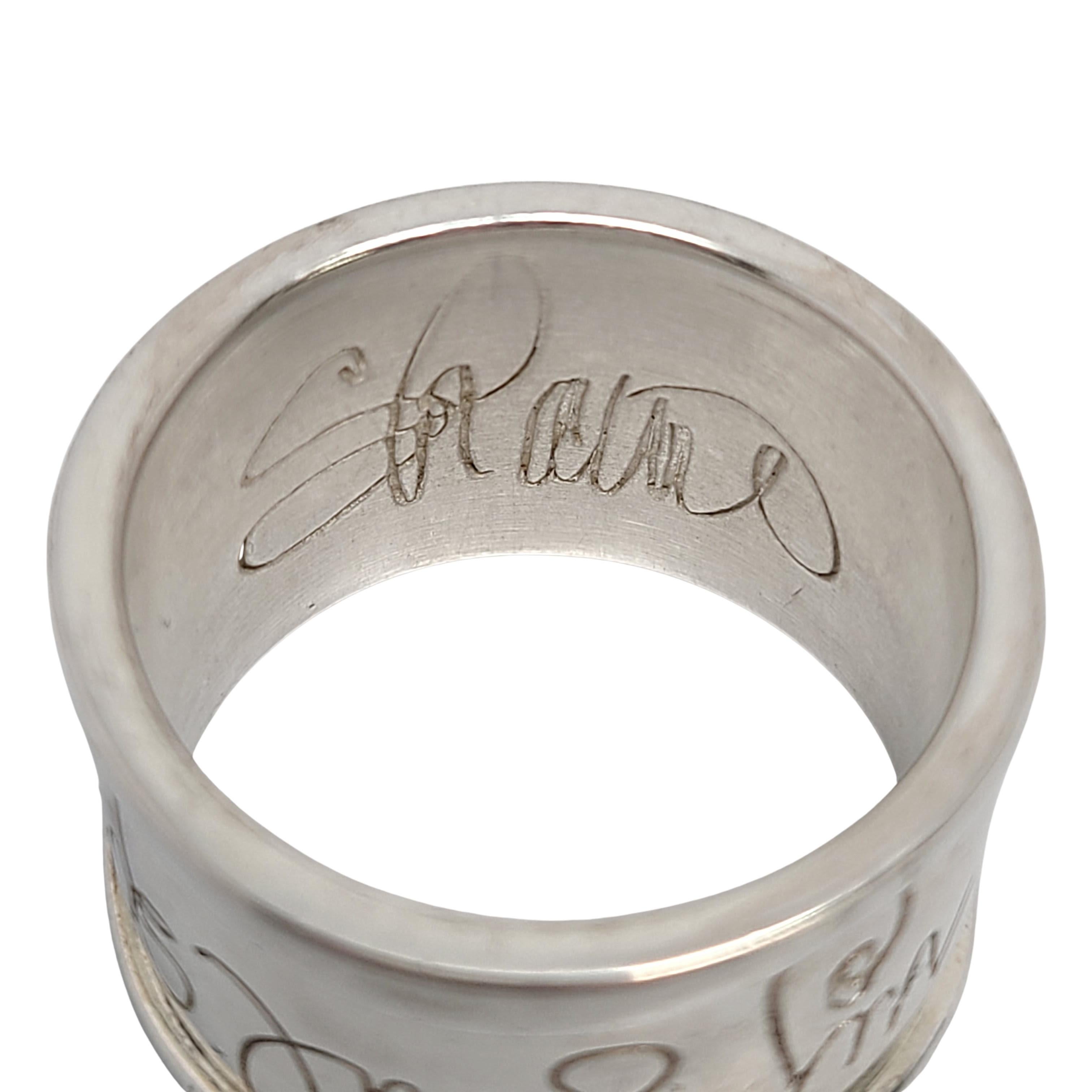 Shawn Killinger Sterling Silver "Hear My Soul Speak" Ring at 1stDibs