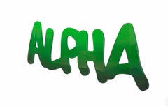 "ALPHA" Mixed media sculpture 24" x 60" x 1" inch by Shawn Kolodny