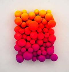 Sculpture abstraite 20" x 16" x 7" pouces "Chromatic Energy Burst" de Shawn Kolodny