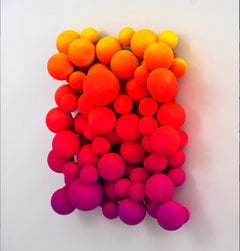 "Chromatic Energy Burst" Wall Sculpture 20" x 16" x 2" in by Shawn Kolodny