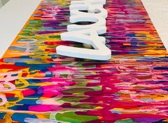 "Laugh" Mixed Media 24" x 48" x 3" inch by Shawn Kolodny