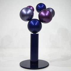 Escultura abstracta "Llovizna de lavanda" 54" x 30" x 30" in by Shawn Kolodny