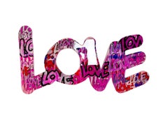 "LOVE in the Streets" Wall Sculpture 24" x 48" x 1" inch by Shawn Kolodny
