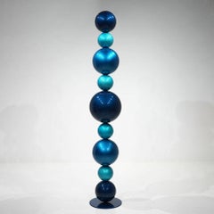 "Mint Cascade" Abstract Sculpture 70" x 12" x 12" in by Shawn Kolodny