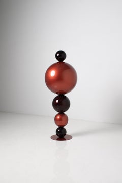 Escultura abstracta "Molten Axis" 48" x 18" x 18" in de Shawn Kolodny