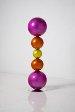 "Pretty'n Pink" Abstract Sculpture 64" x 16" x 16" in by Shawn Kolodny