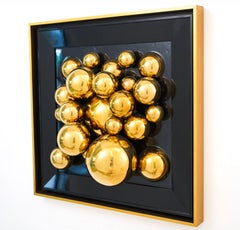 "Reflective Realms" Abstract Wall Sculpture 22" x 22" x 7" inch by Shawn Kolodny