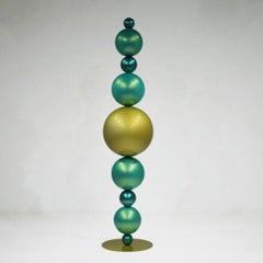 "Verdant Pulse" Abstract Sculpture 82" x 17" x 17" in by Shawn Kolodny