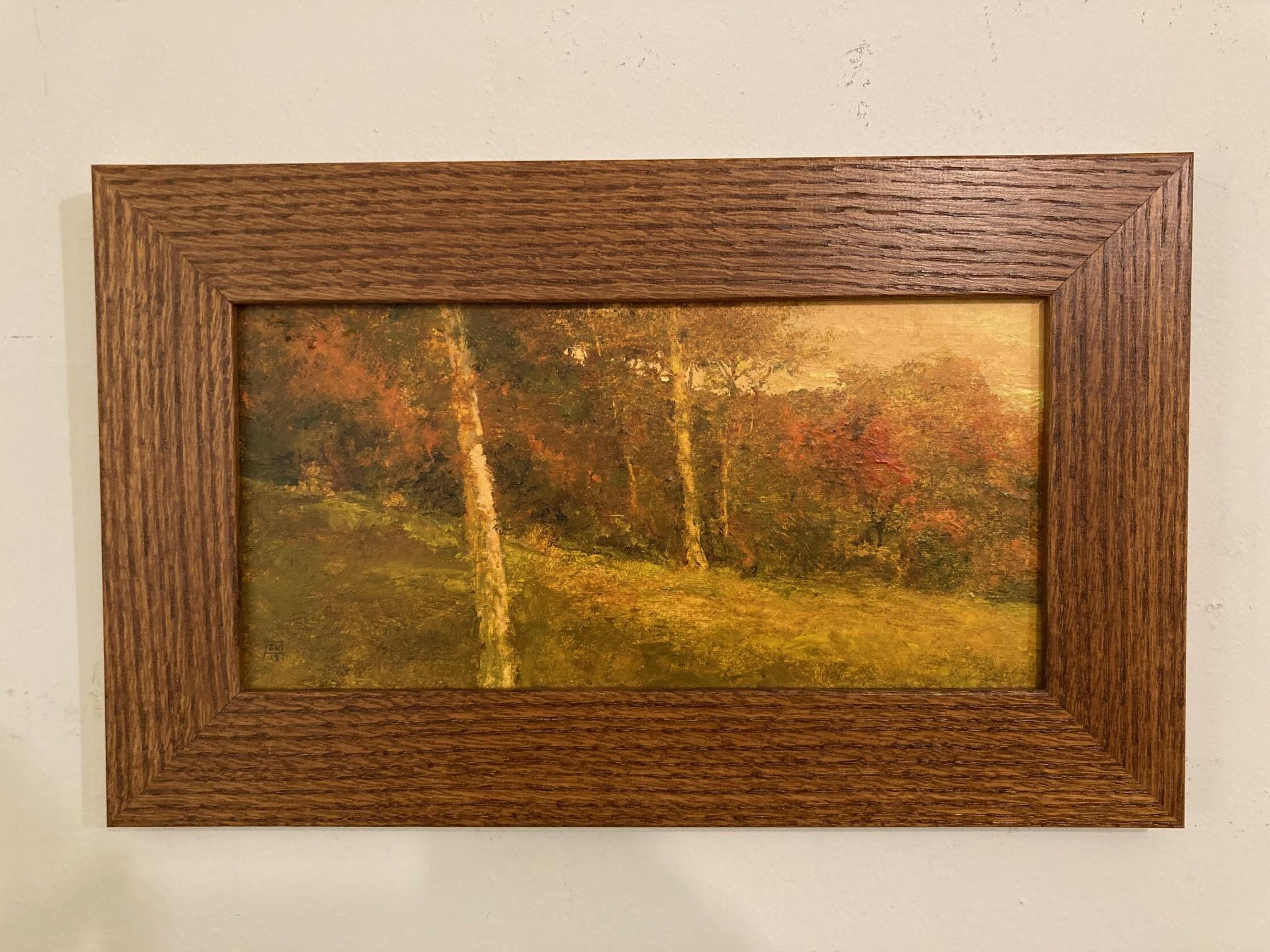 „Ein herbstliche Erinnerung“, Original Landschaftsgemälde, Ölgemälde – Painting von Shawn Krueger