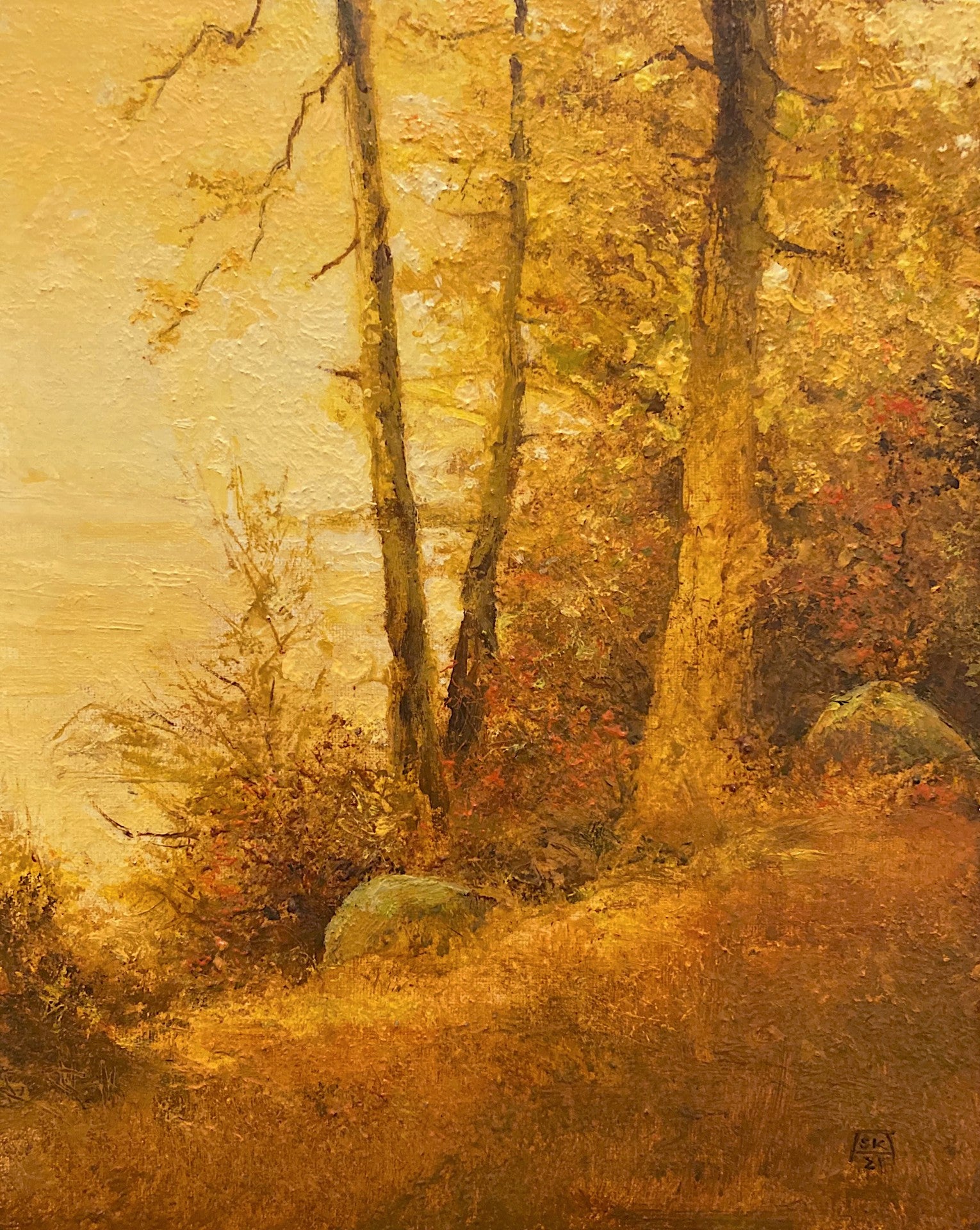Shawn Krueger Landscape Painting - Autumn (Aureus)