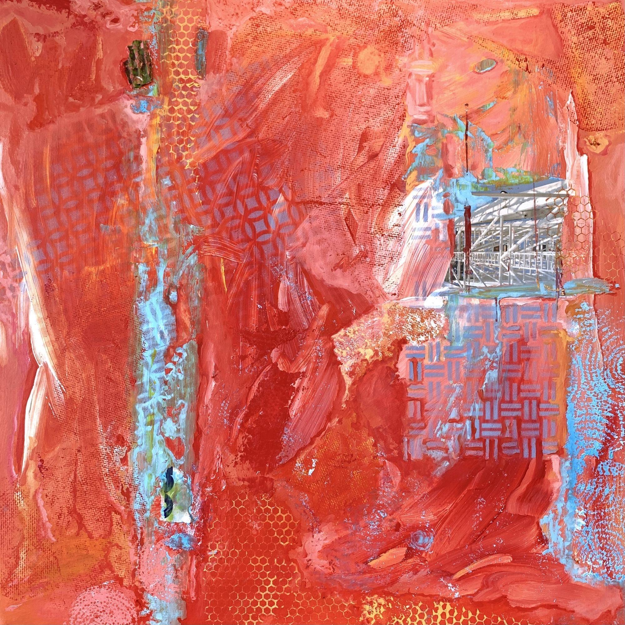 Escape Hatch, Mixed Media on Wood Panel - Mixed Media Art by Shawn Marshall