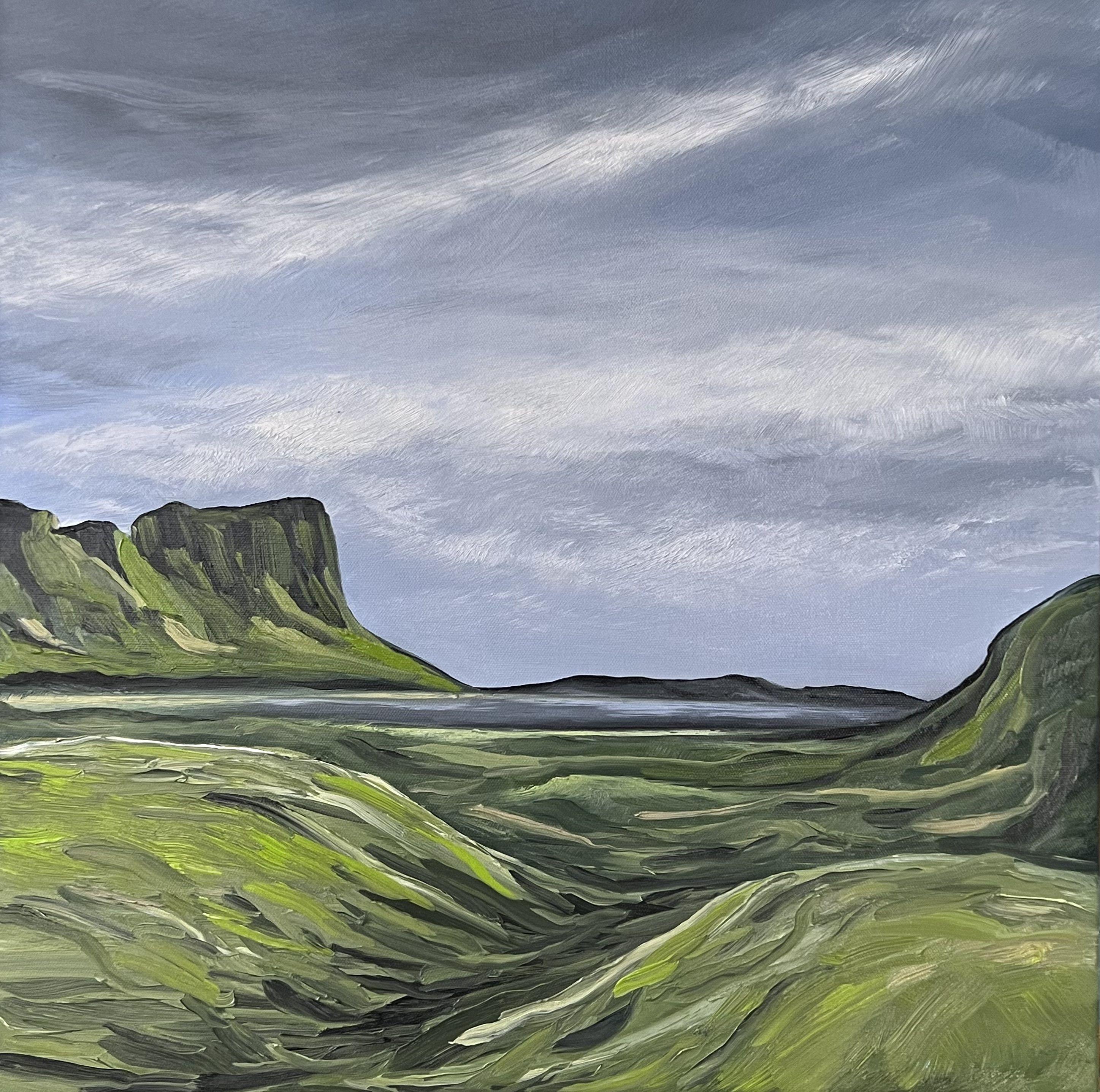 This painting was inspired by travels to Scotland and the Hebrides Islands. :: Painting :: Fine Art :: This piece comes with an official certificate of authenticity signed by the artist :: Ready to Hang: Yes :: Signed: Yes :: Signature Location: