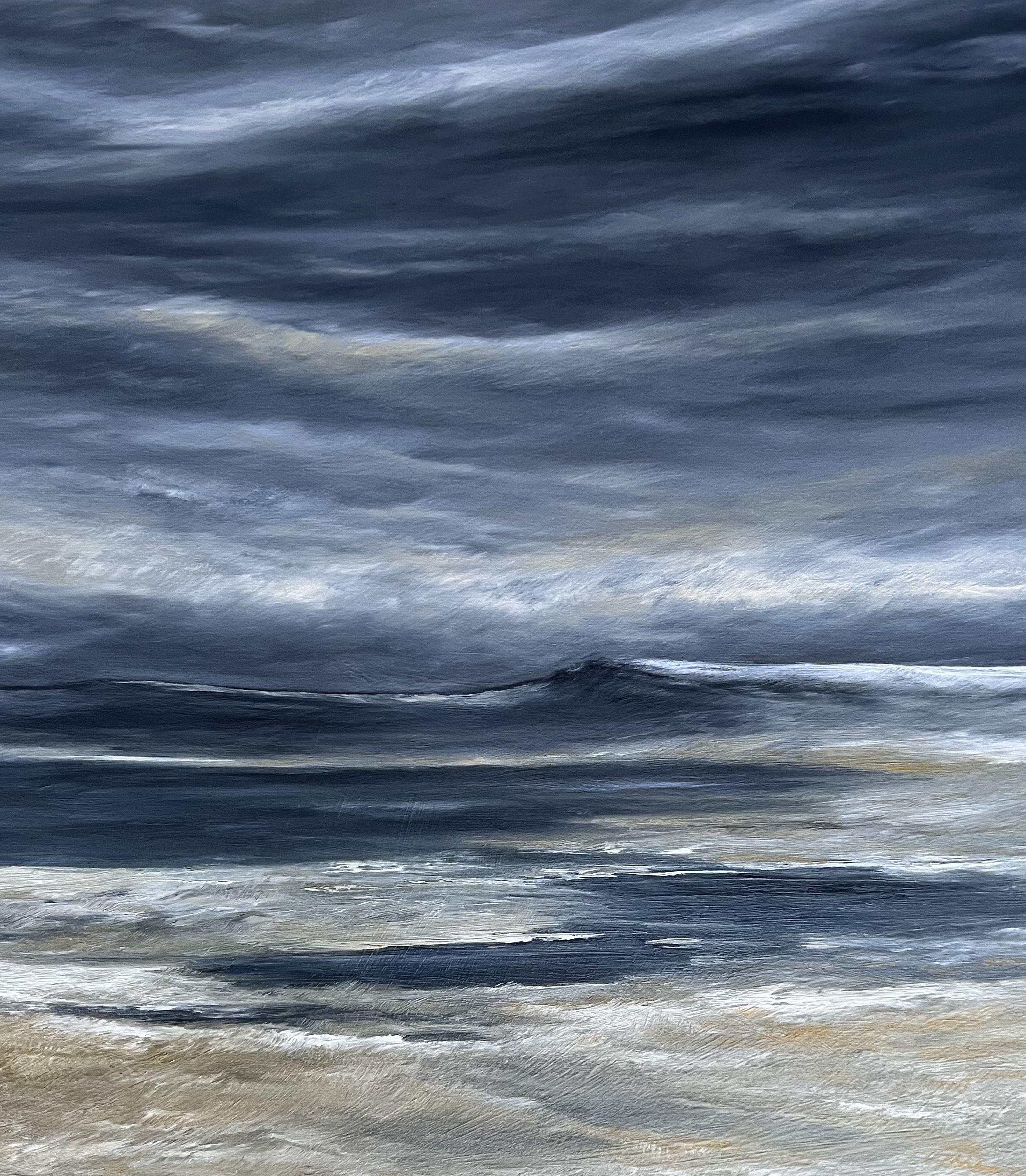 Midnight Shore, Painting, Oil on Canvas For Sale 2