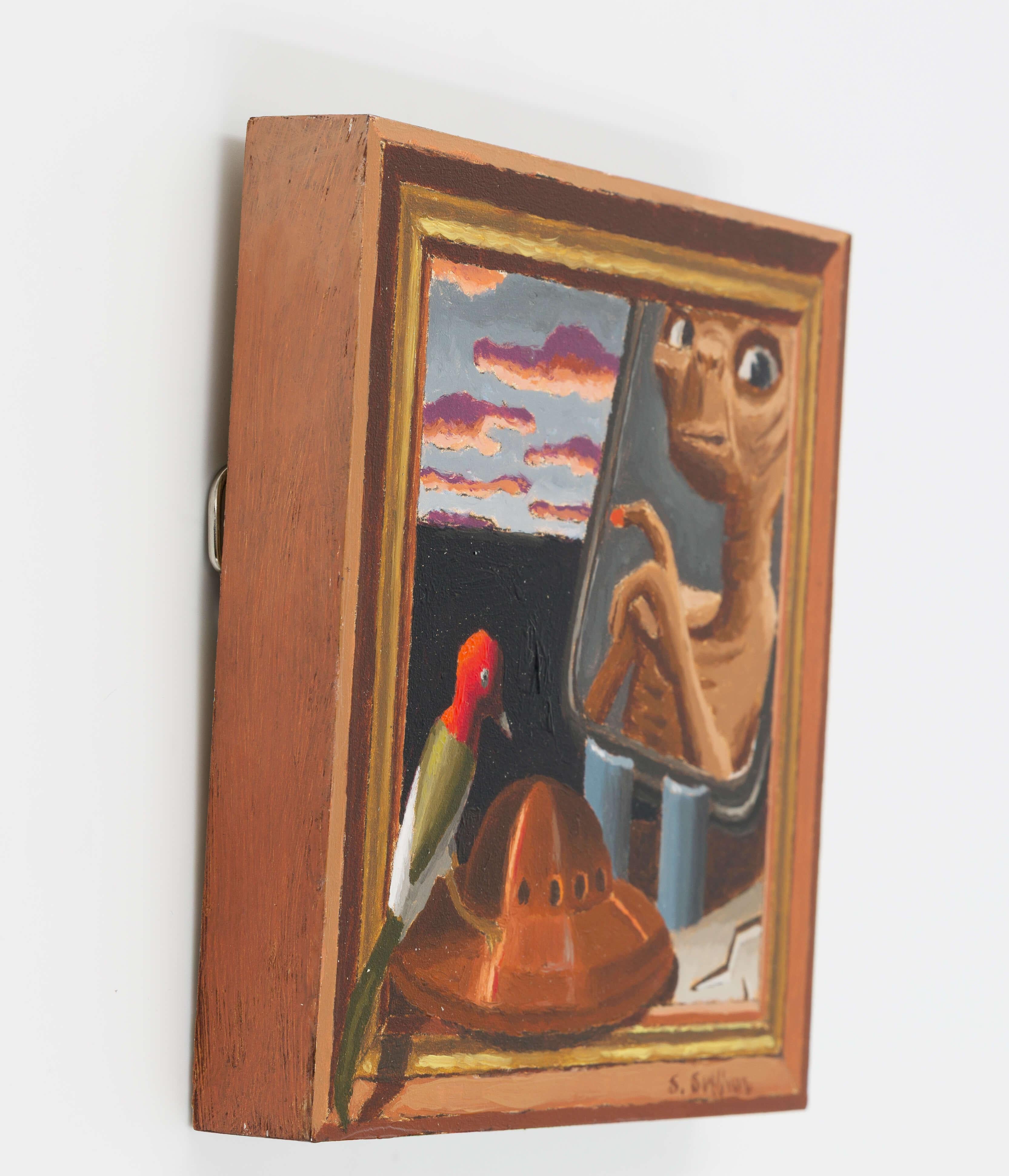 „Fly In Movie“ (2025) von Shawn Sullivan, Original Tier-Ölgemälde, Original im Angebot 8