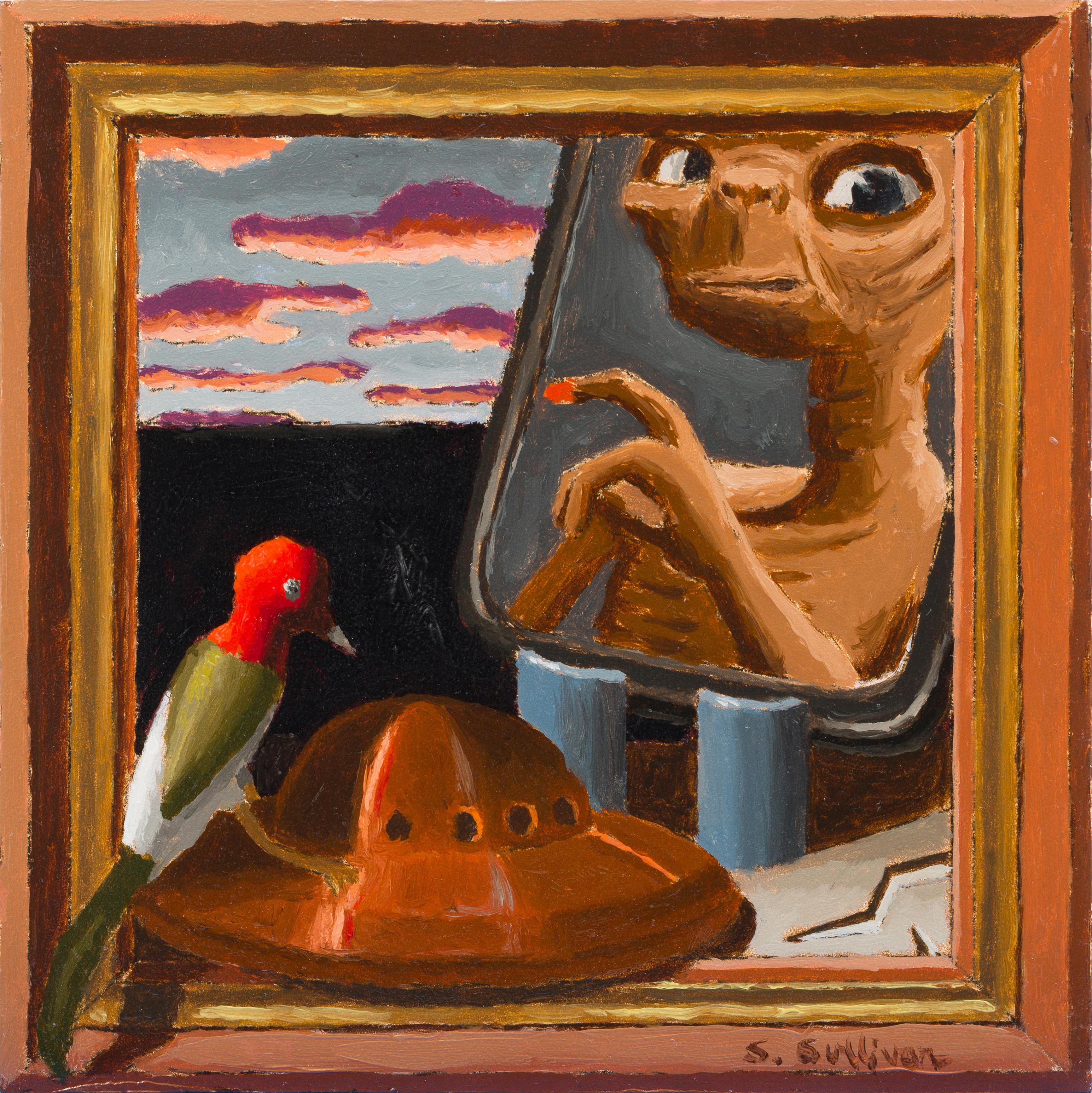 "Fly In Movie" (2025) di Shawn Sullivan, ritratto originale ad olio di un animale