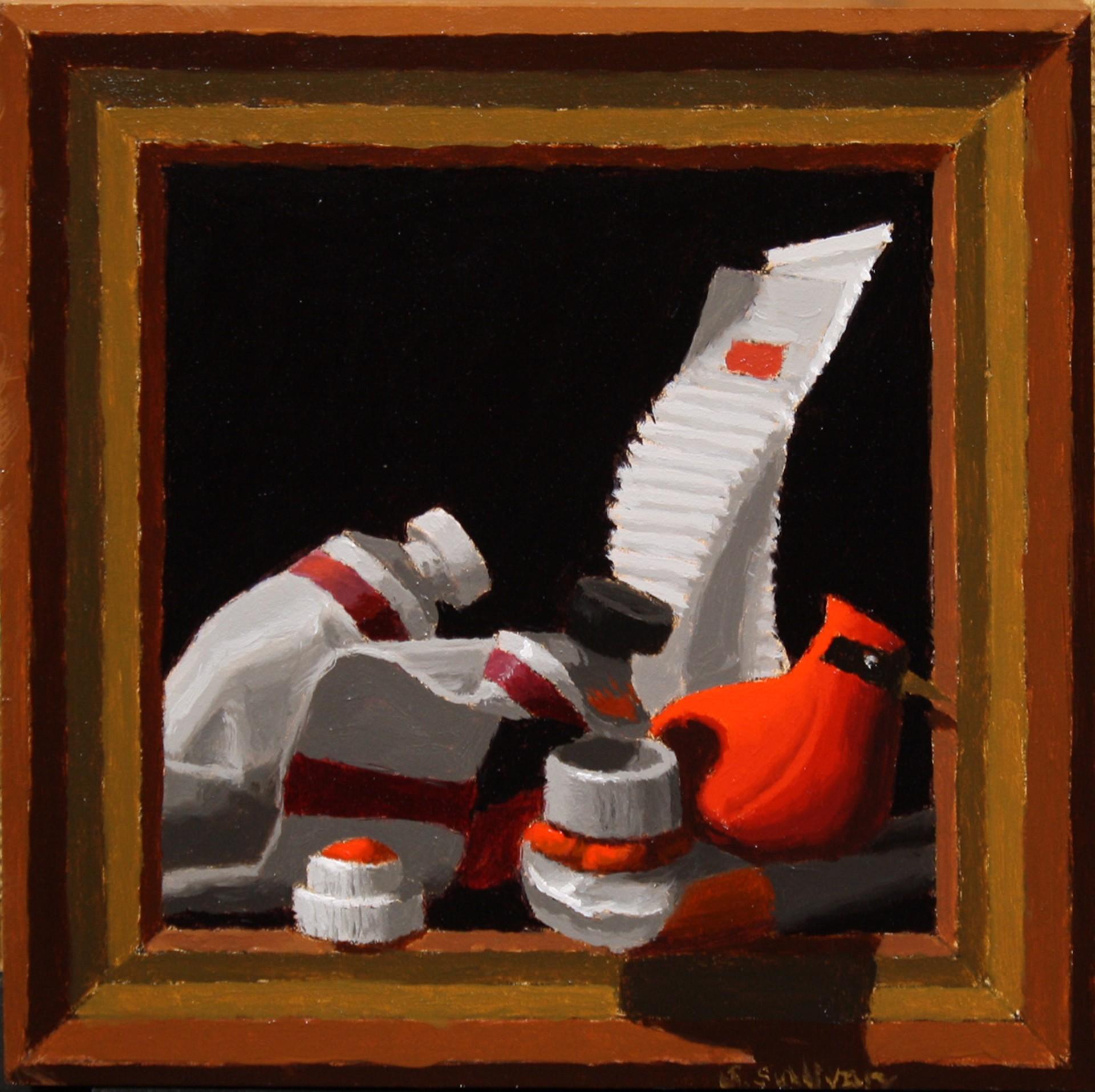 Shawn Sullivan Still-Life Painting - Reds Fan