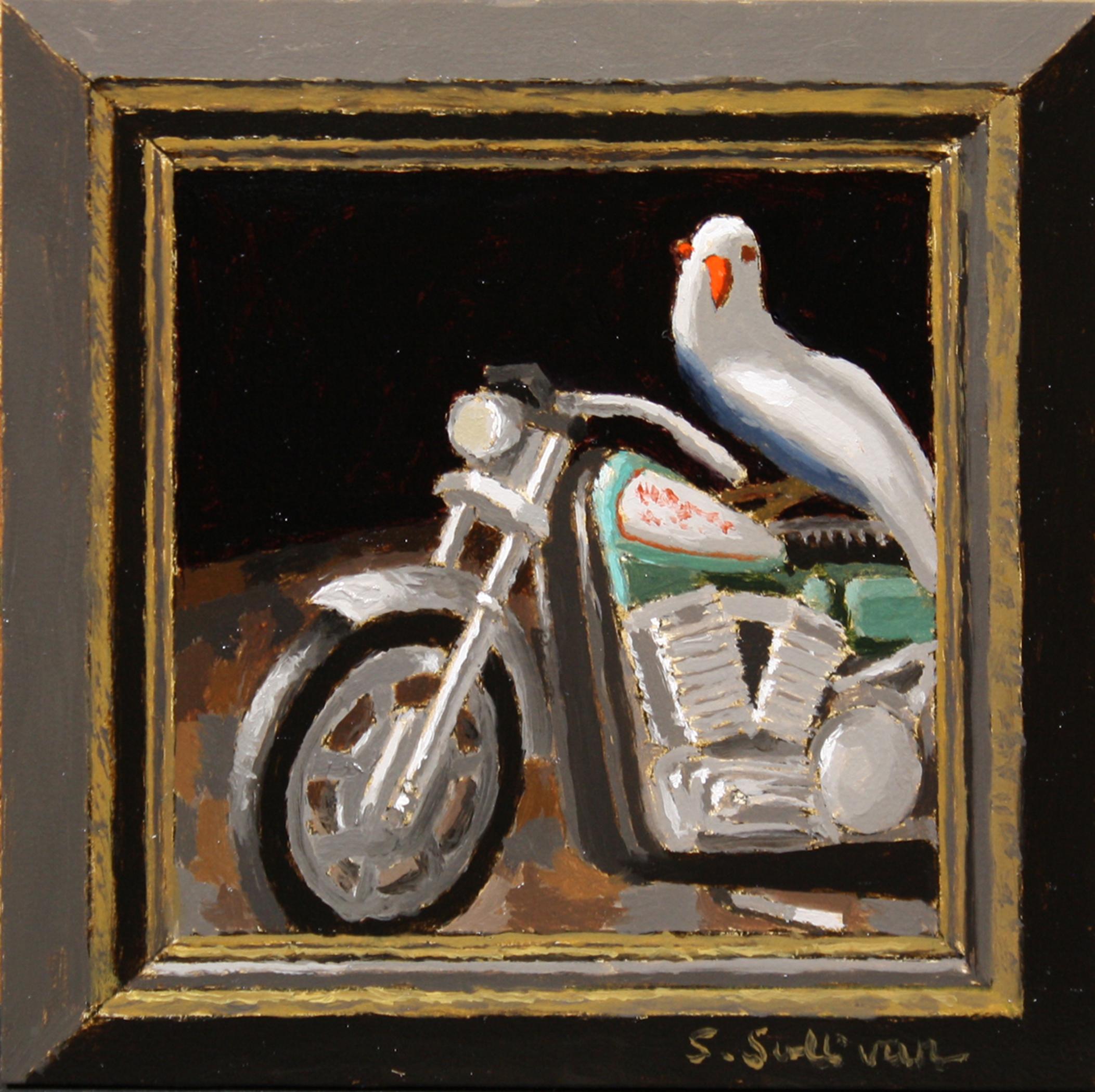 Shawn Sullivan Animal Painting - "Side Saddle" Oil Painting