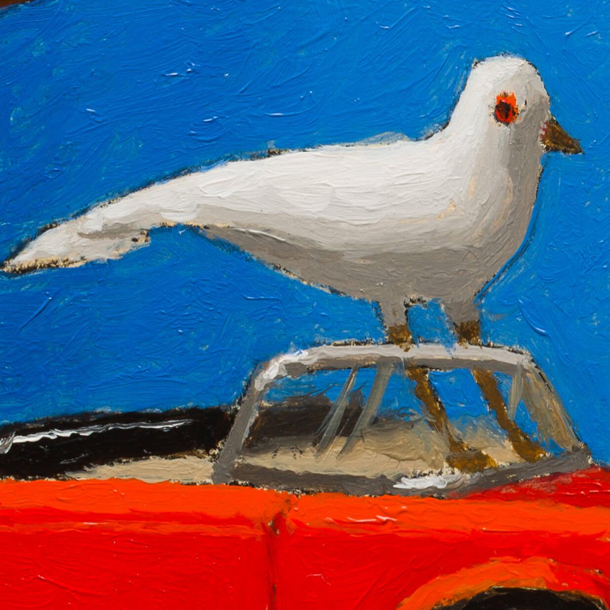 „T Bird“ (2025) von Shawn Sullivan, Original Tier-Ölgemälde, Original im Angebot 5