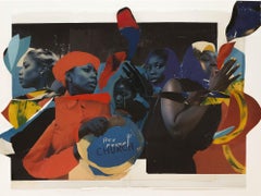 "Servicio dominical en casa del reverendo Felton" "Collage abstracto de papel hecho a mano
