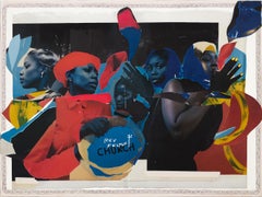 "Sunday Service at Rev Felton's" "Hand crafted abstract paper collage
