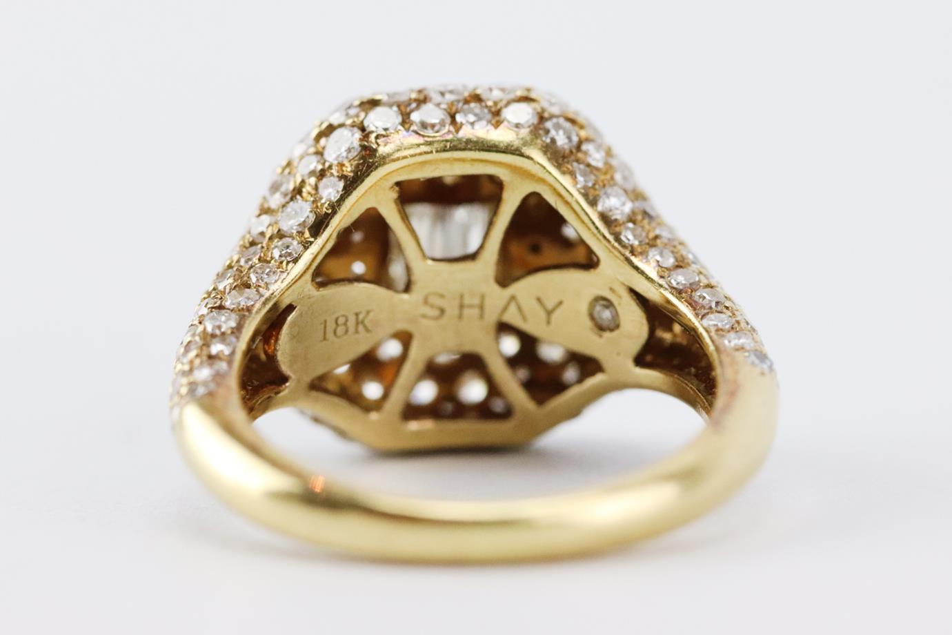 Women's Shay 18K Yellow Gold And Baguette Diamond Pinky Ring 13 MM