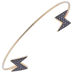Shay Gold Black Diamond Cuff Bracelet