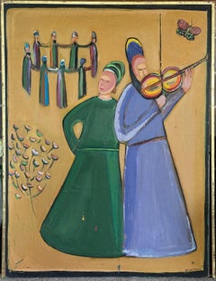 Fiddler and Dancers