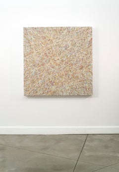 Color Intersected Series No 2 - zeitgenössisch, geometrisch abstrakt, Öl auf Platte