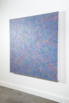 Color Intersected Series No 6 - contemporary, geometric abstract, oil on panel