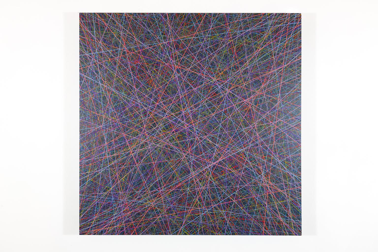 Shayne Dark Abstract Painting - Colour Intersected Series - No 6