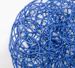 Maelstrom Series No 2 - layered, intersecting, forged aluminum wall sculpture