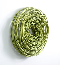 Maelstrom Series No 3 - layered, intersecting, forged aluminum wall sculpture