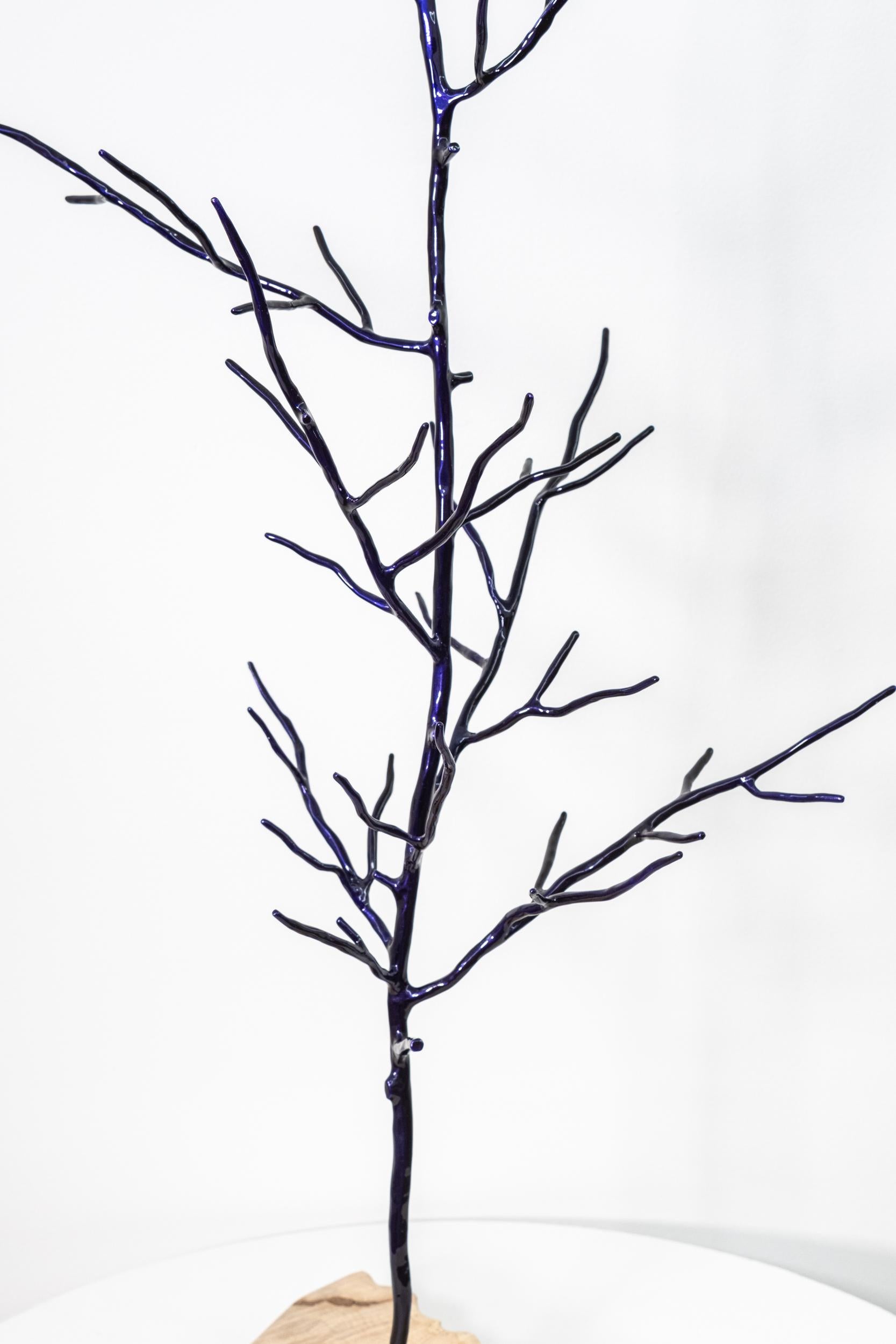 Questa scultura figurativa e contemporanea in acciaio verniciato a polvere per interni è stata creata dall'artista canadese Shayne Dark. Celebre per il suo uso ispirato del colore e della forma organica, la forma elegante di questa scultura da