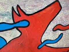 Minimalistisches abstraktes Gemälde „Sie ist Mine“ auf Leinwand Original von miiss