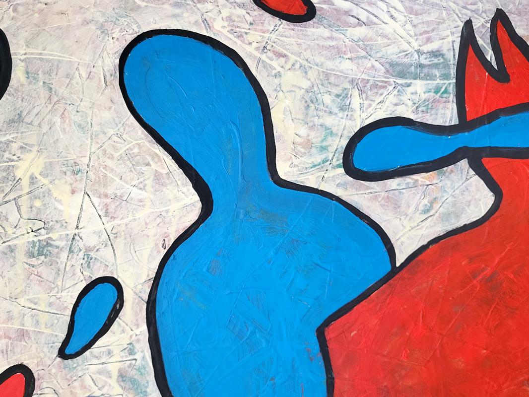Minimalistisches abstraktes Gemälde „Sie ist Mine“ auf Leinwand Original von miiss (Deutsch) im Angebot