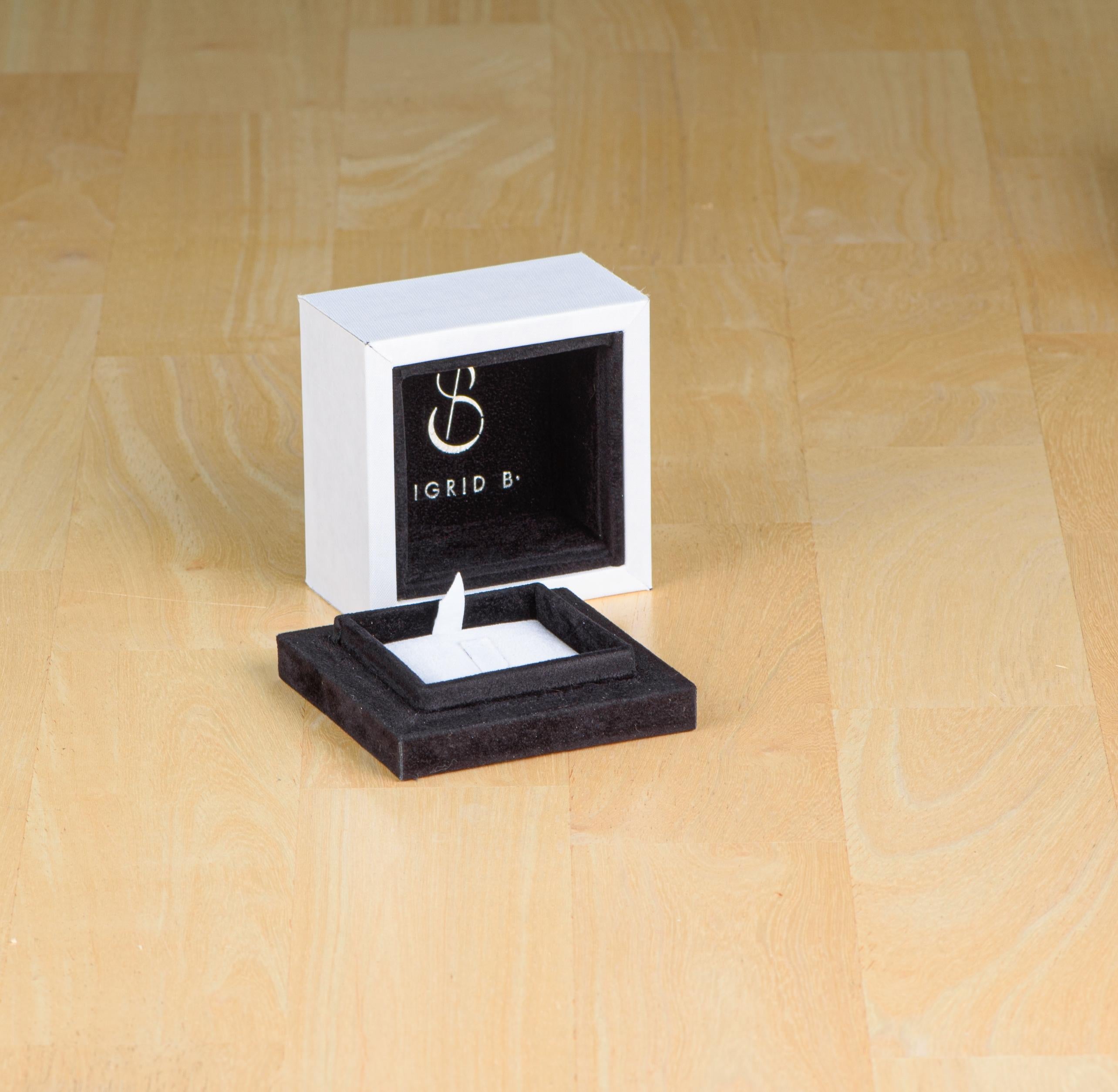 “SHE !” Love Collection Necklace 18k White Gold, Brilliants & Paraïba Tourmaline im Angebot 8