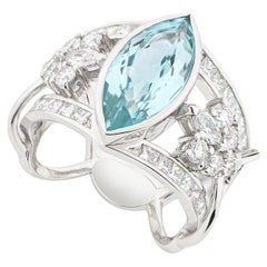 “SHE !” Love Collection Necklace 18k White Gold, Brilliants 
Paraïba Tourmaline