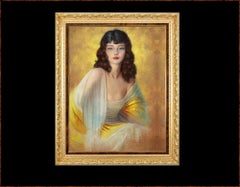She, Who Must Be Obeyed, Hollywood Regency Painting, after Rolf Armstrong