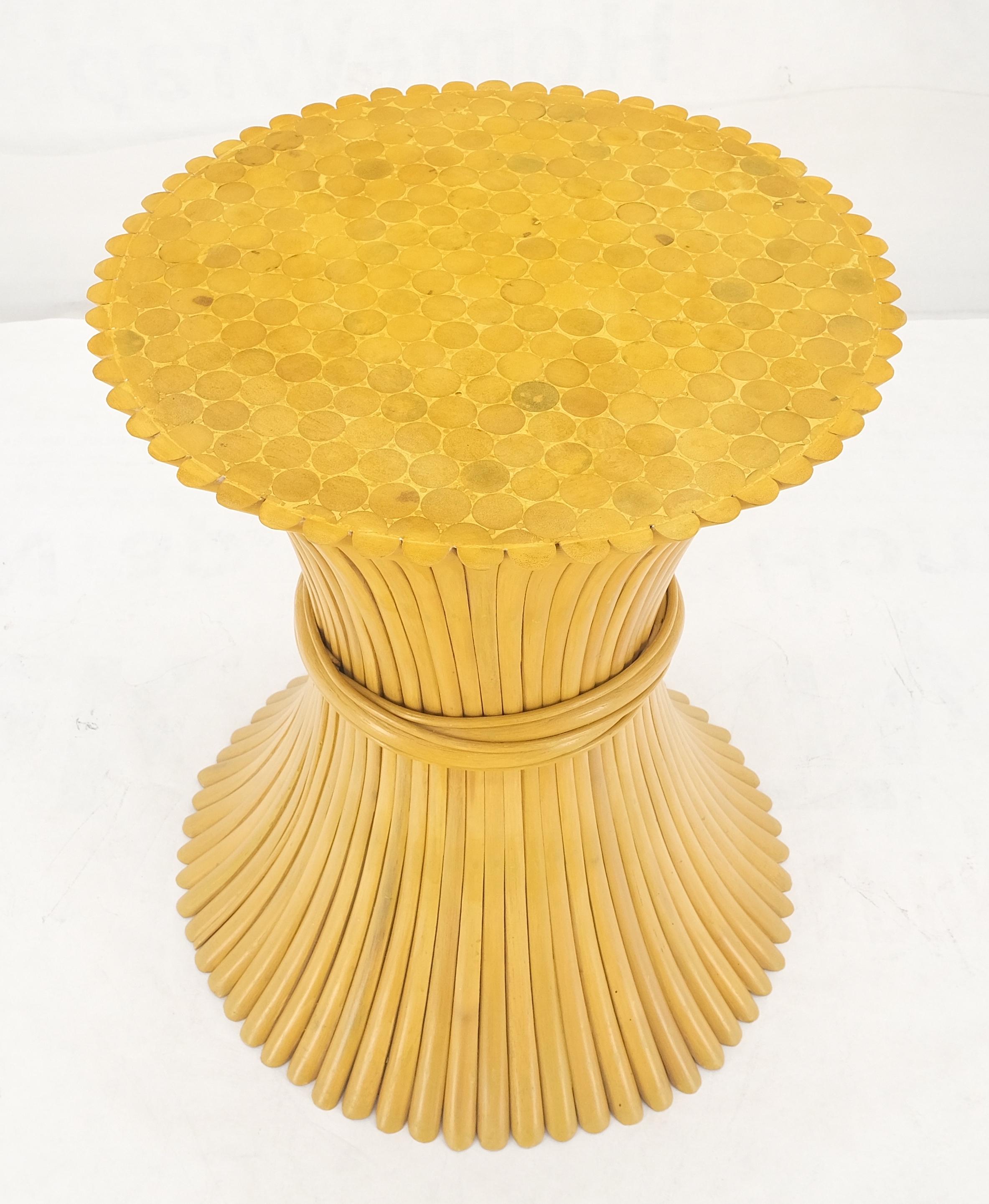 Mid-Century Modern Sheaf of Bamboo Base Glass 48