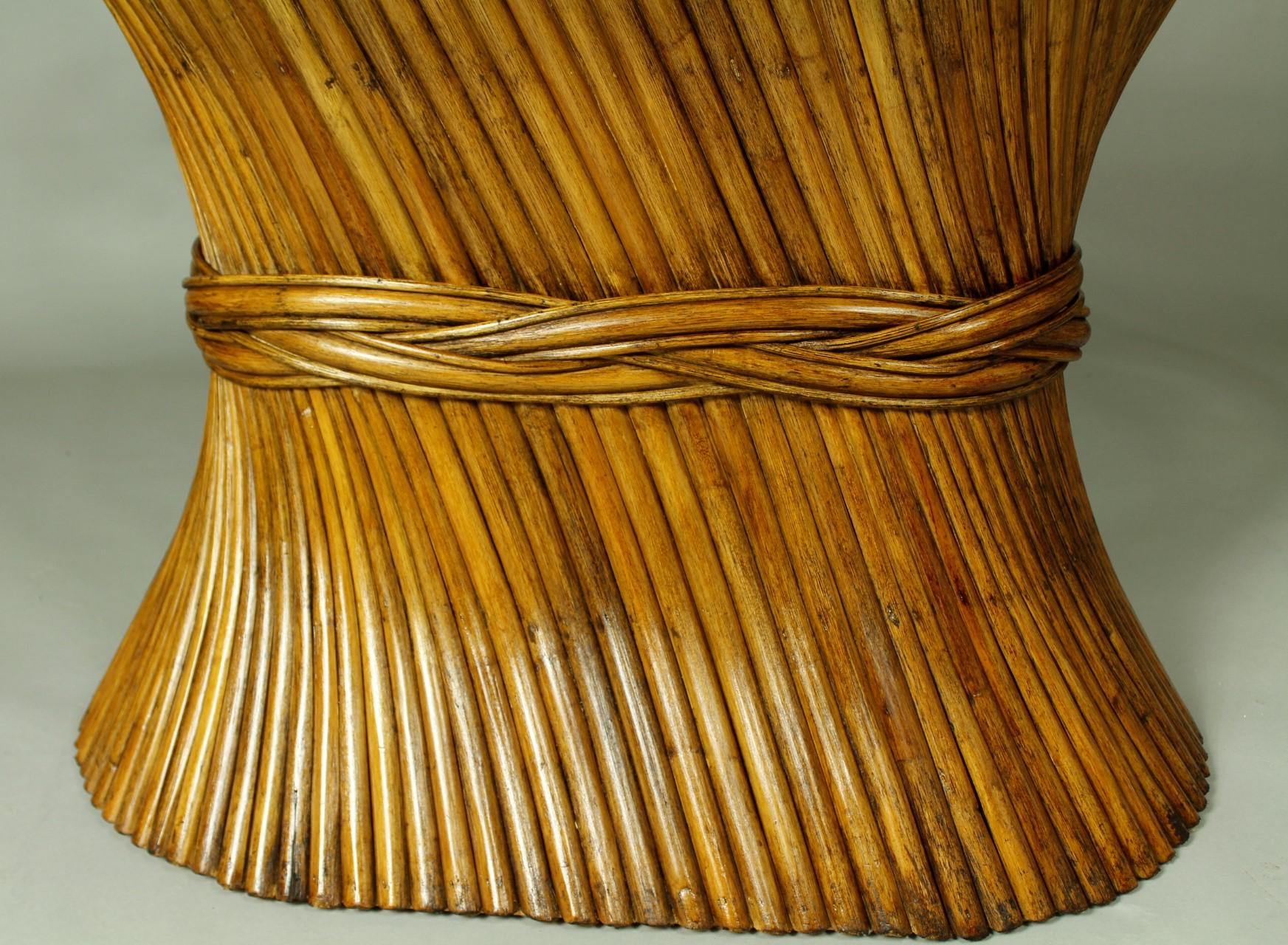 Sheaf of Wheat Bamboo Dining Table from McGuire, 1970s For Sale 4