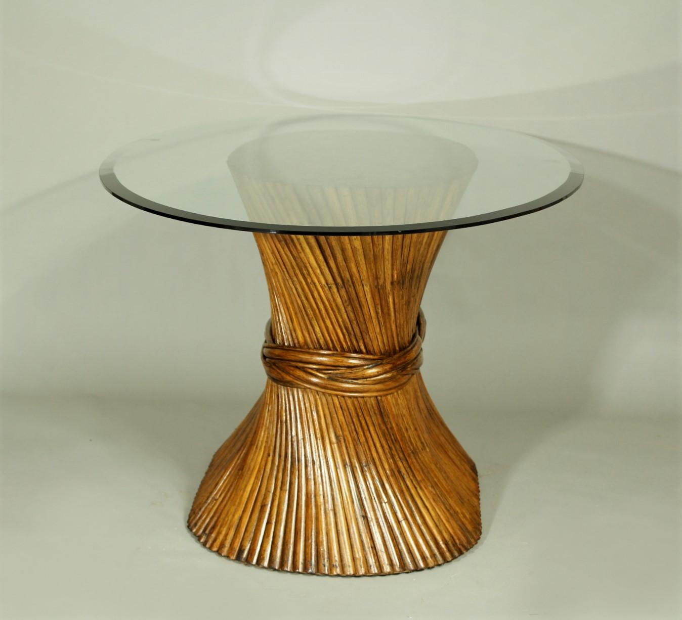 Sheaf of Wheat Bamboo Dining Table from McGuire, 1970s For Sale 1