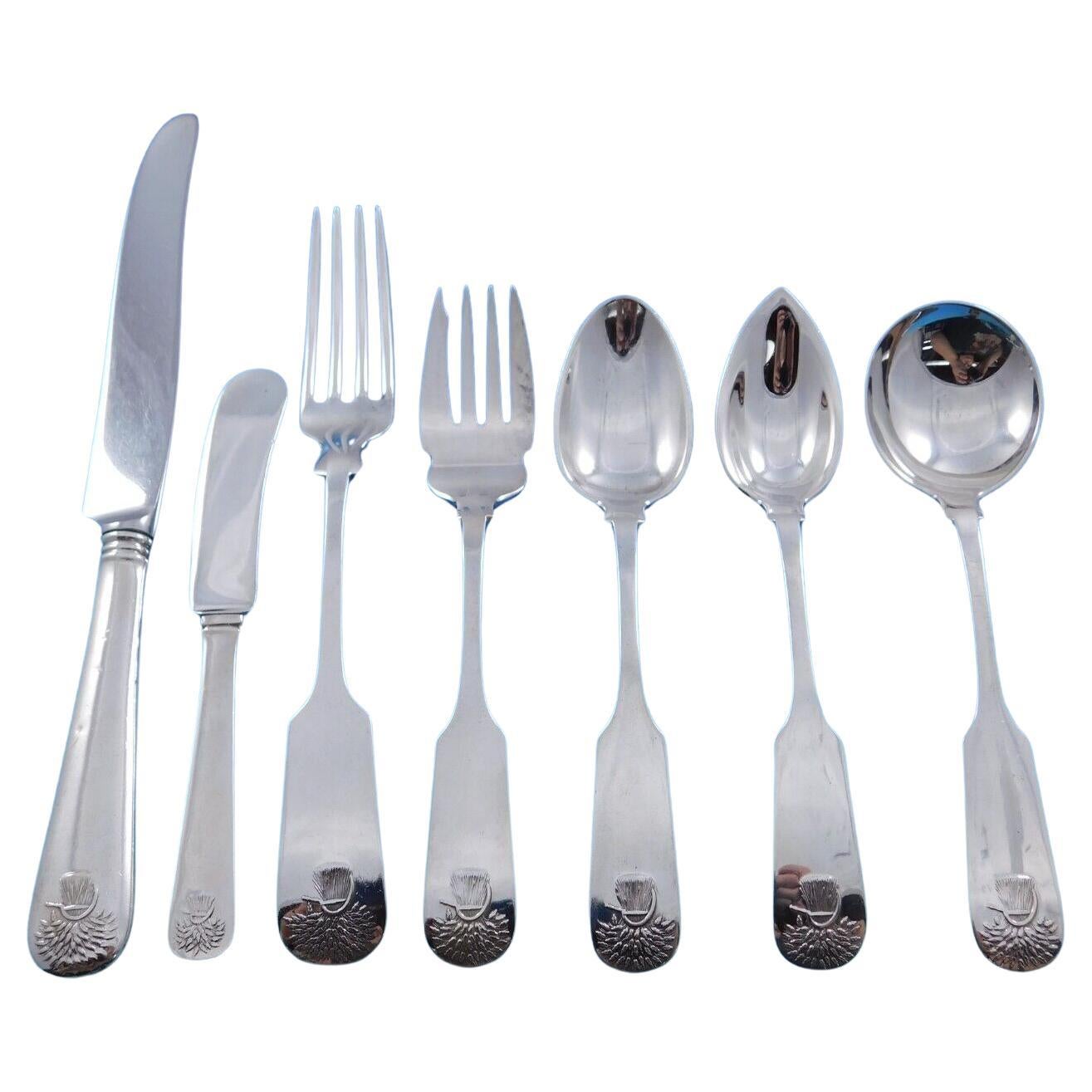 Weizengarbe von Durgin-Gorham Sterling Silber Besteck 8er Set 59 Teile