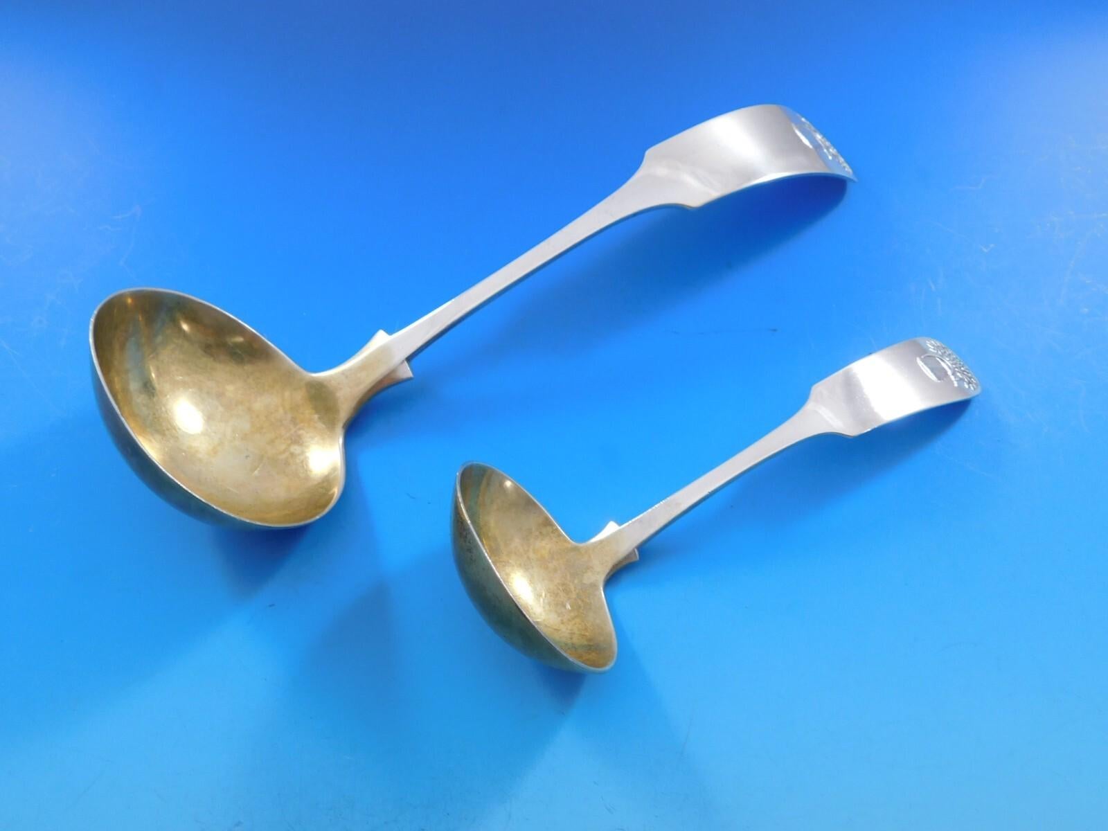 Sheaf of Wheat by Durgin-Gorham Sterling Silver Flatware Service 91 pcs Dinner Excellent état - En vente à Big Bend, WI