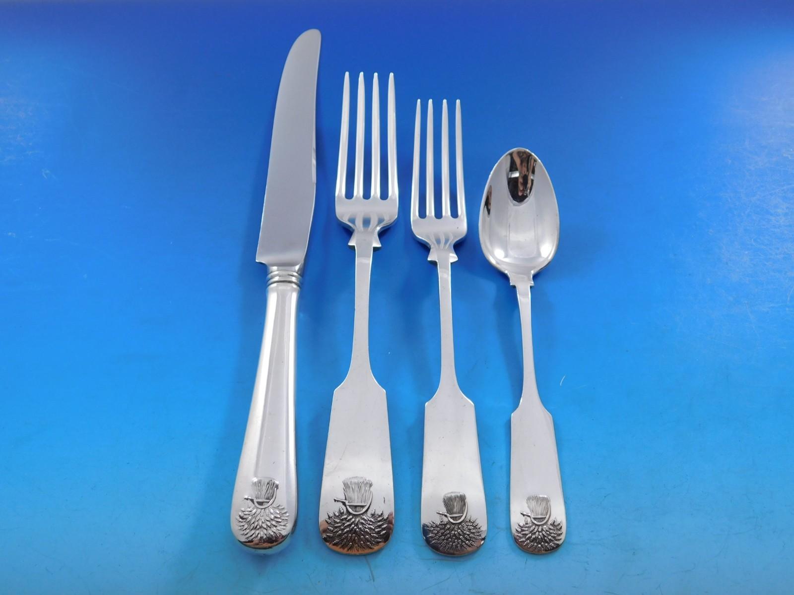 Sheaf of Wheat by Durgin-Gorham Sterling Silver Flatware Service 91 pcs Dinner en vente 3